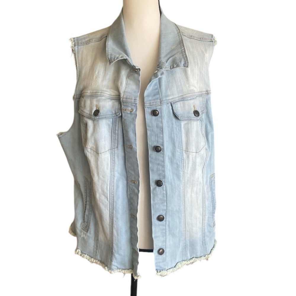 Jessica Simpson Denim Vest 2X
